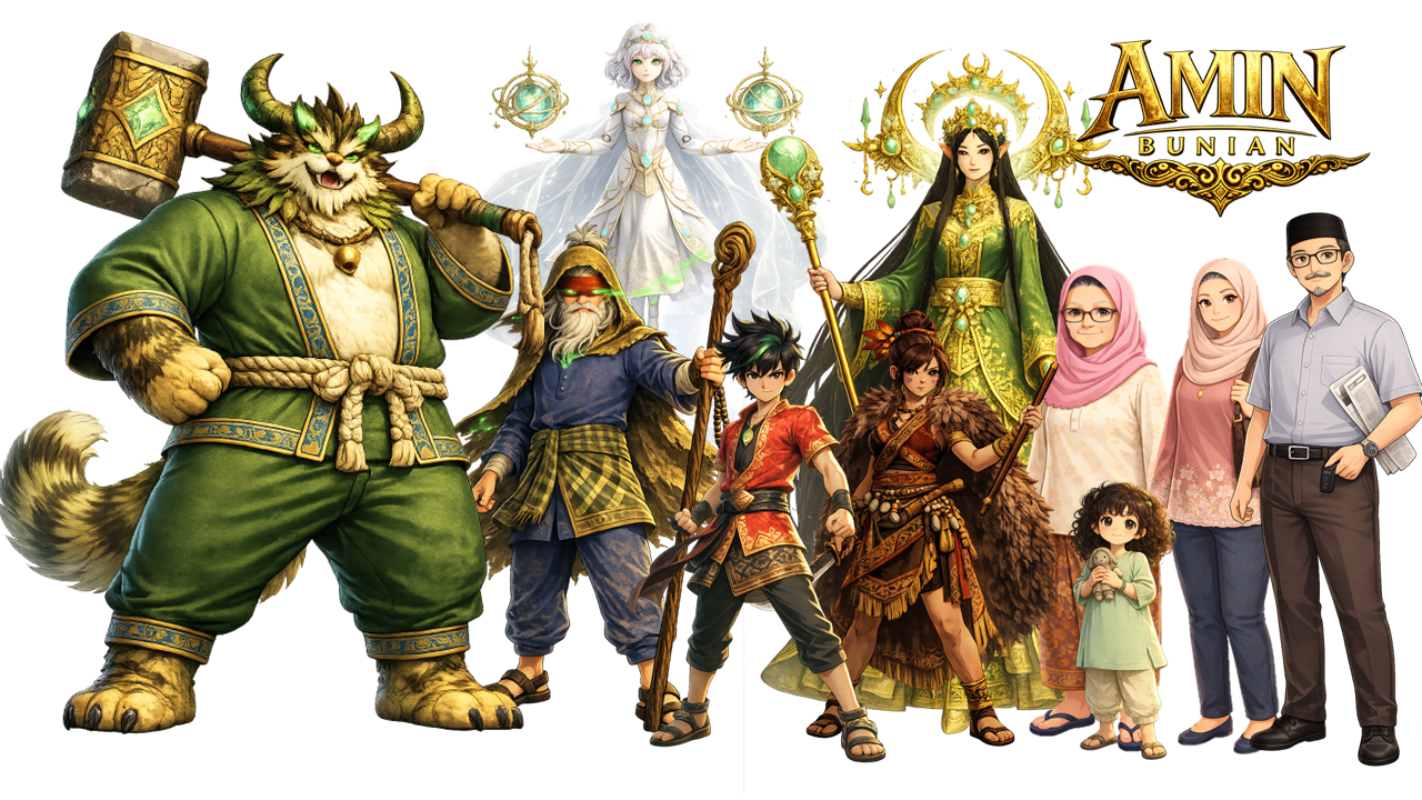 Amin Bunian character development lineup